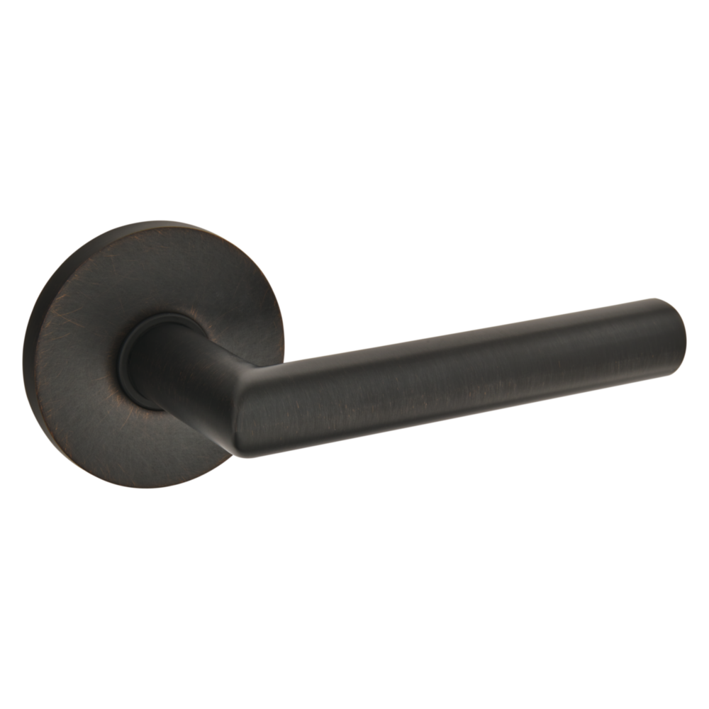 Baldwin 5173 Contemporary Straight Lever Set with 5046 Rose Venetian Bronze / Full Dummy / Reversible