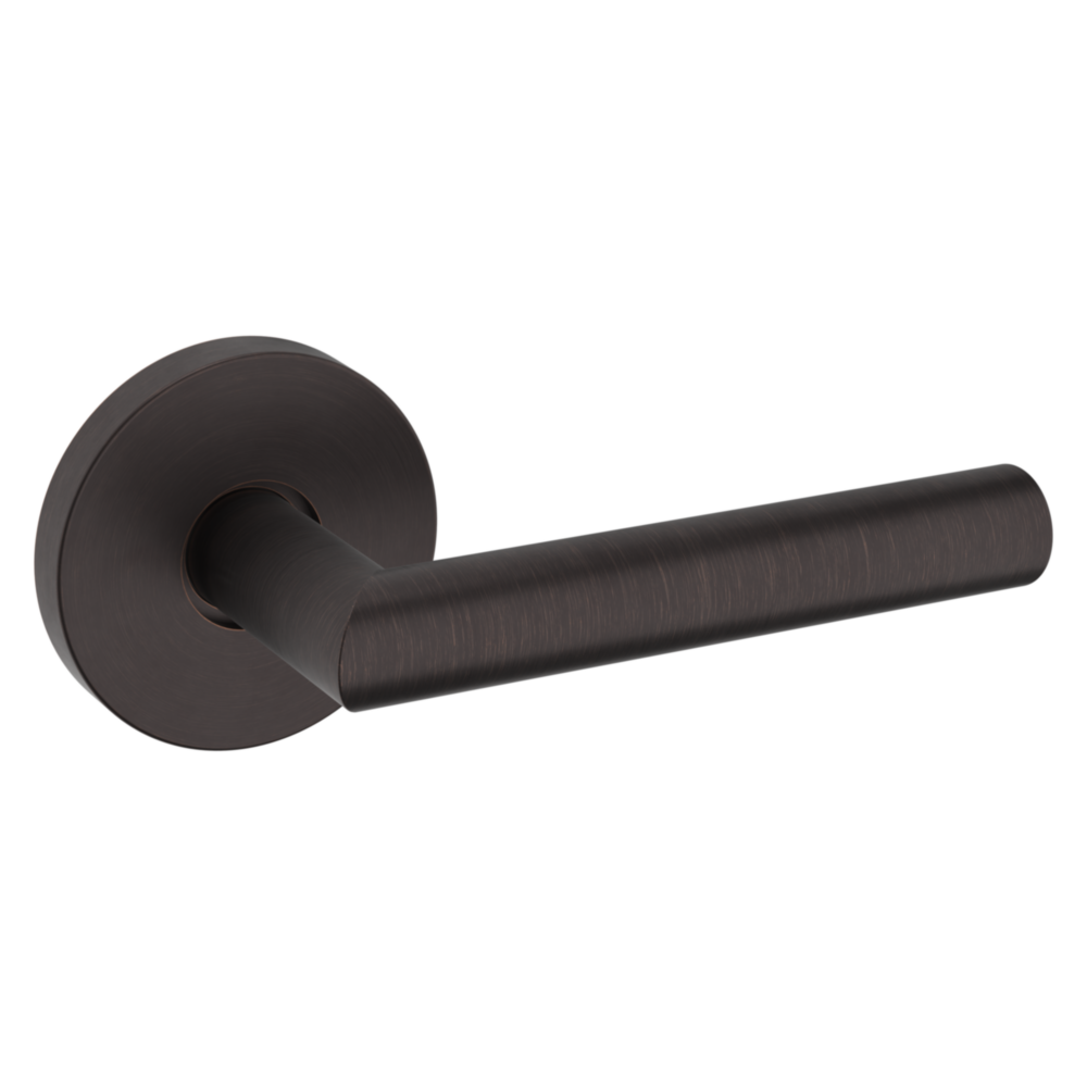 Baldwin 5173 Contemporary Straight Lever Set with 5046 Rose Venetian Bronze / Passage / Reversible