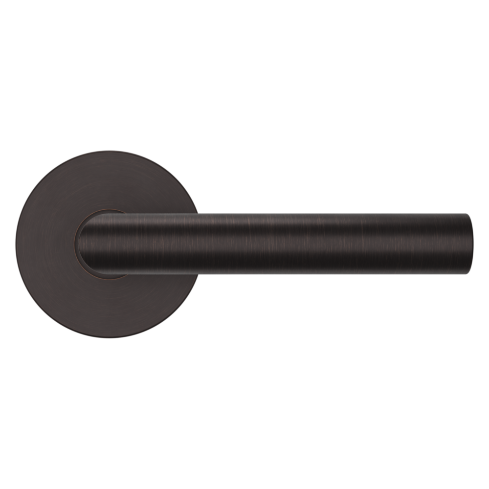 Baldwin 5173 Contemporary Straight Lever Set with 5046 Rose Venetian Bronze / Passage / Reversible