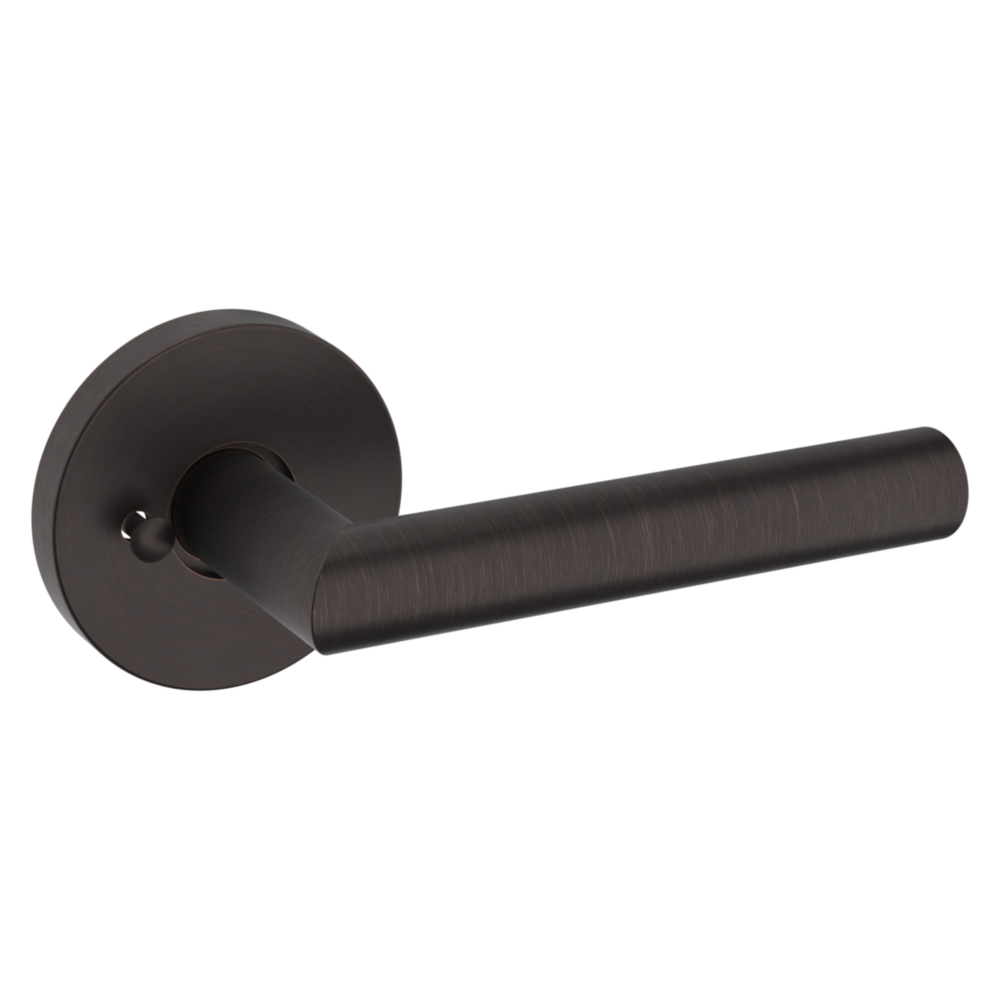 Baldwin 5173 Contemporary Straight Lever Set with 5046 Rose Venetian Bronze / Privacy / Reversible