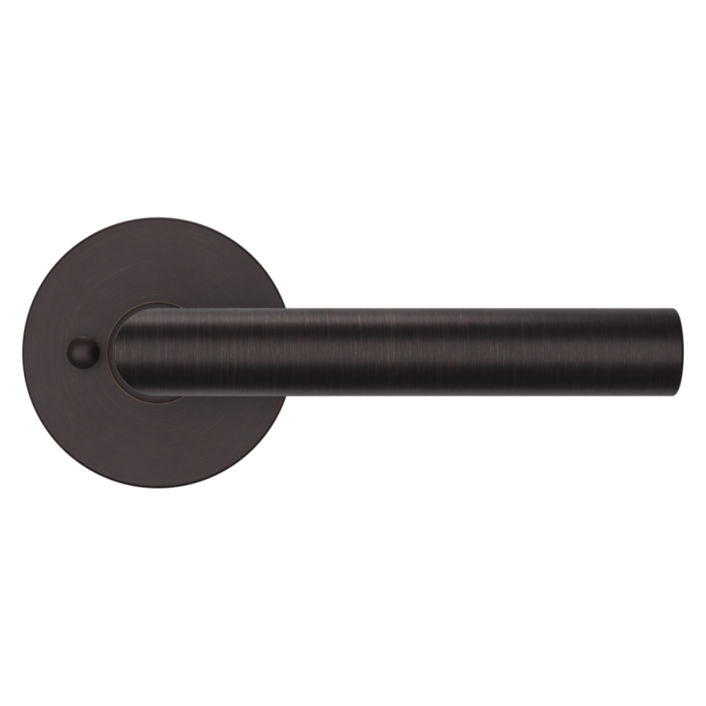Baldwin 5173 Contemporary Straight Lever Set with 5046 Rose Venetian Bronze / Privacy / Reversible