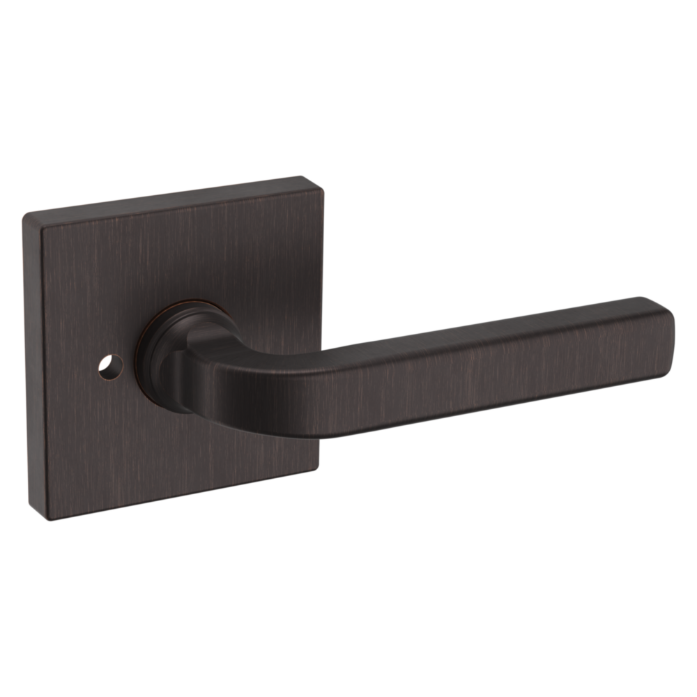 Baldwin 5190 Transitional Straight Lever Set with R017 Rose Venetian Bronze / Privacy / Reversible