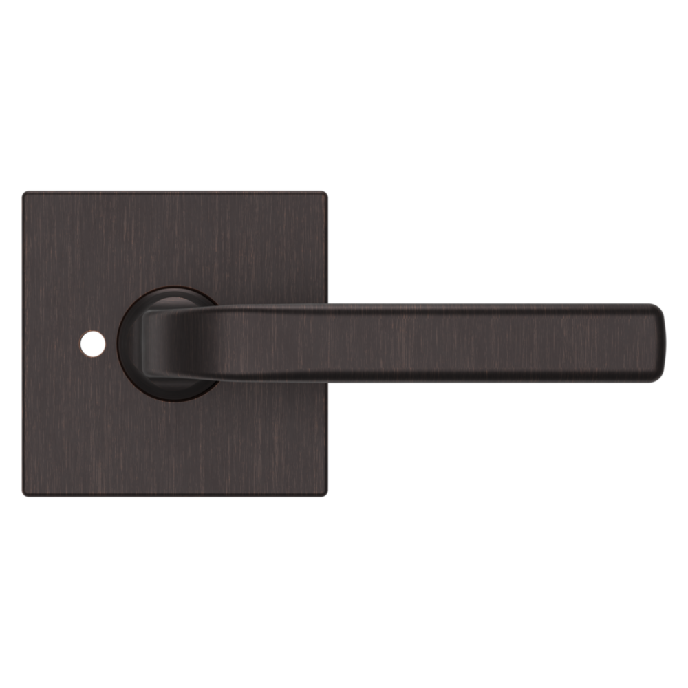 Baldwin 5190 Transitional Straight Lever Set with R017 Rose Venetian Bronze / Privacy / Reversible