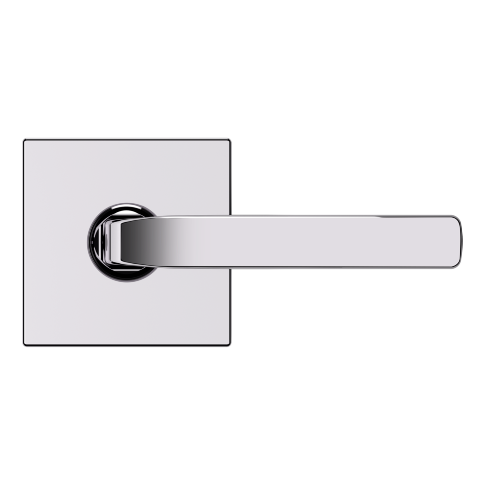 Baldwin 5190 Transitional Straight Lever Set with R017 Rose Polished Chrome / Full Dummy / Reversible