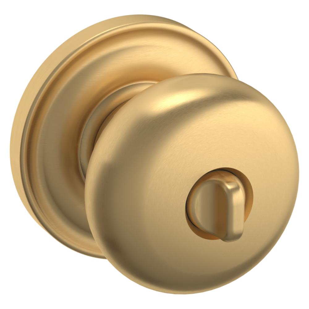 Baldwin Keyed Classic Knob Set with Classic Rose Vintage Brass / Entry / Reversible