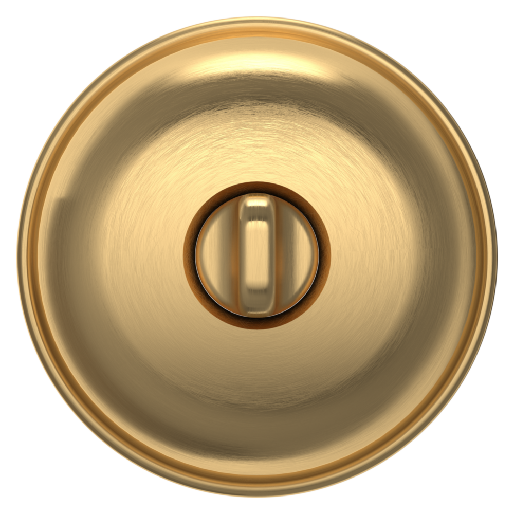 Baldwin Keyed Classic Knob Set with Classic Rose Lifetime (PVD) Satin Brass / Entry / Reversible