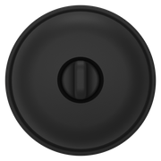 Baldwin Keyed Classic Knob Set with Classic Rose Satin Black / Entry / Reversible