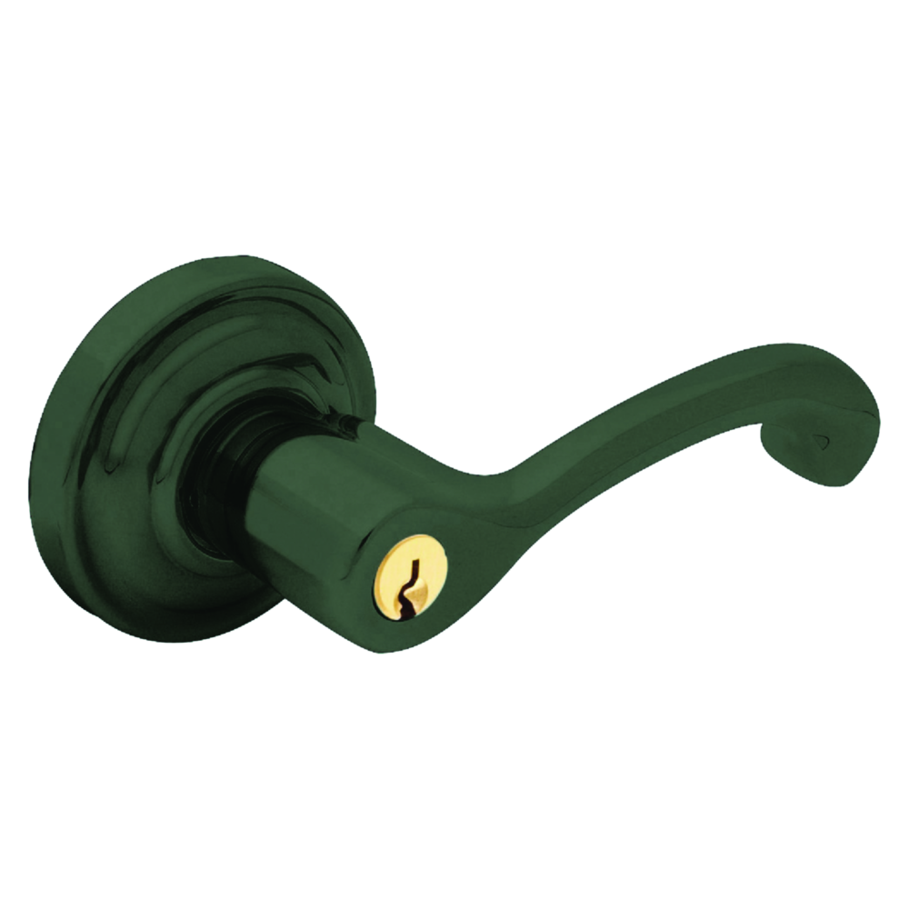 Baldwin Keyed Classic Lever Set with Classic Rose Oil-Rubbed Bronze / Entry / Reversible