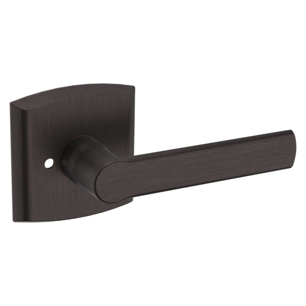 Baldwin 5485 Soho Lever Set with R026 Rose Venetian Bronze / Privacy / Reversible