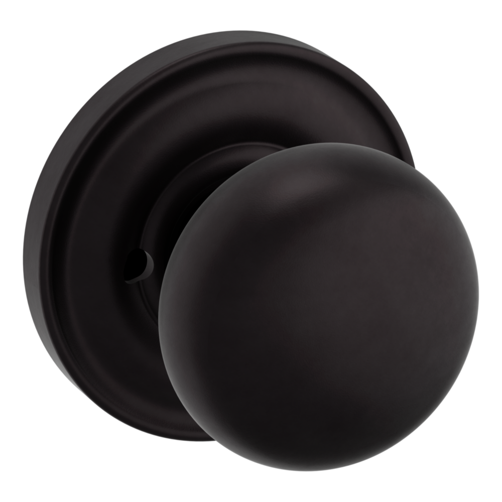 Baldwin 5000 Baltimore Knob Set with 5048 Round Rose Oil-Rubbed Bronze / Privacy / Reversible
