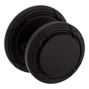 Baldwin 5013 Edinburgh Knob Set with 5021 Round Rose Oil-Rubbed Bronze / Privacy / Reversible