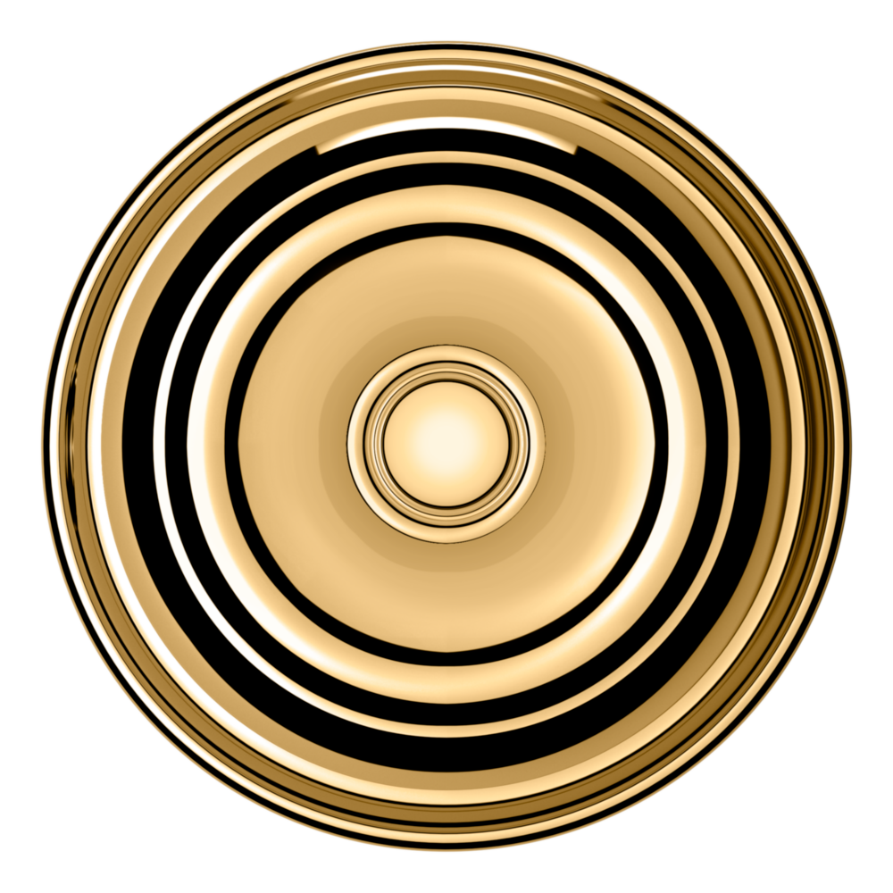 Baldwin 5020 Colonial Knob Set with 5048 Round Rose Non-Lacquered Brass / Passage / Reversible