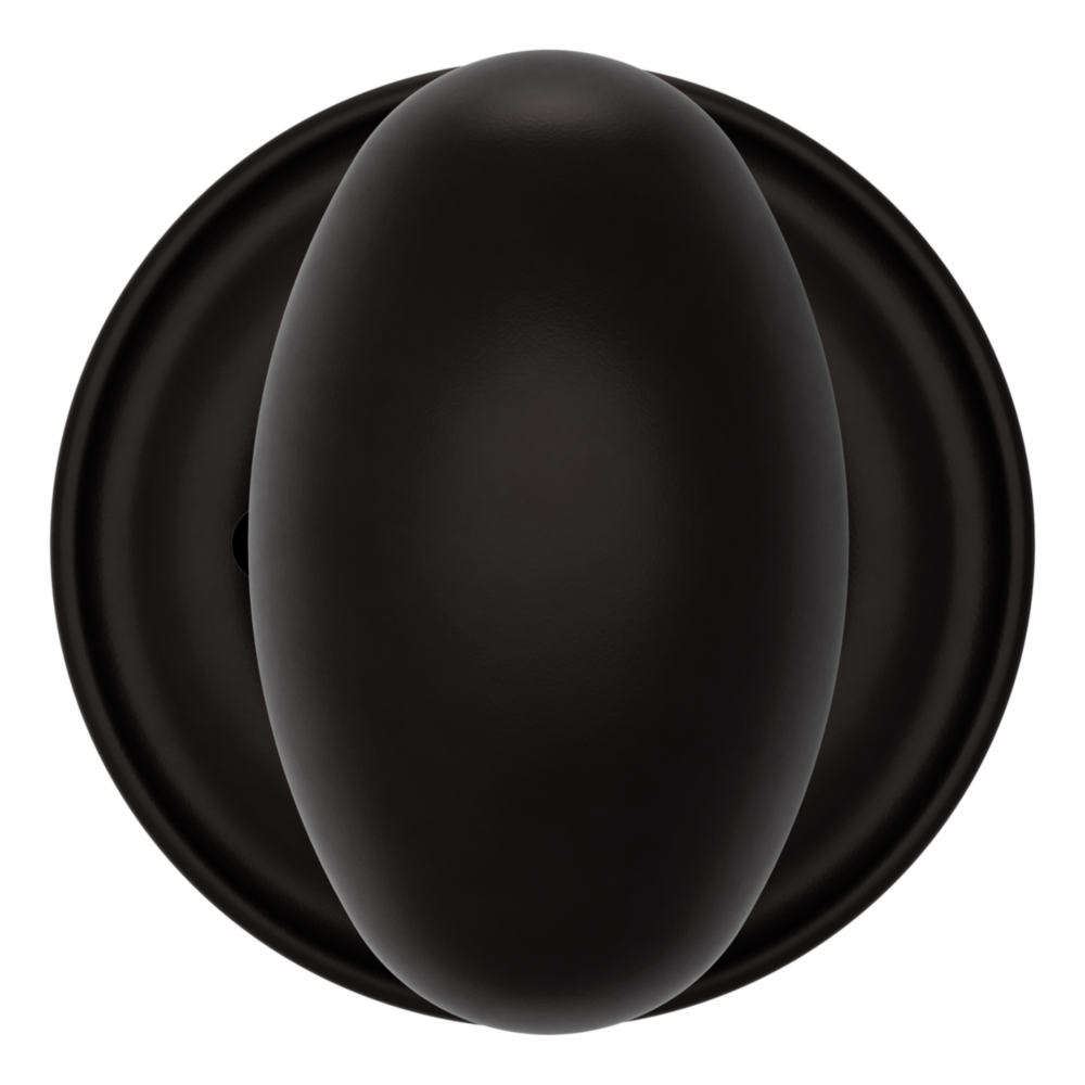 Baldwin 5025 Egg Knob Set with 5048 Rose Oil-Rubbed Bronze / Privacy / Reversible