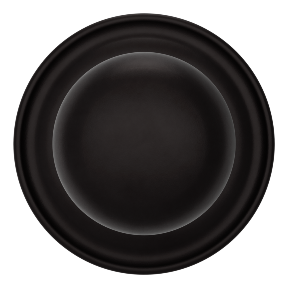 Baldwin 5030 Traditional Round Knob Set with 5048 Rose Oil-Rubbed Bronze / Passage / Reversible