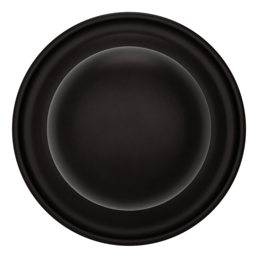 Baldwin 5030 Traditional Round Knob Set with 5048 Rose Oil-Rubbed Bronze / Privacy / Reversible