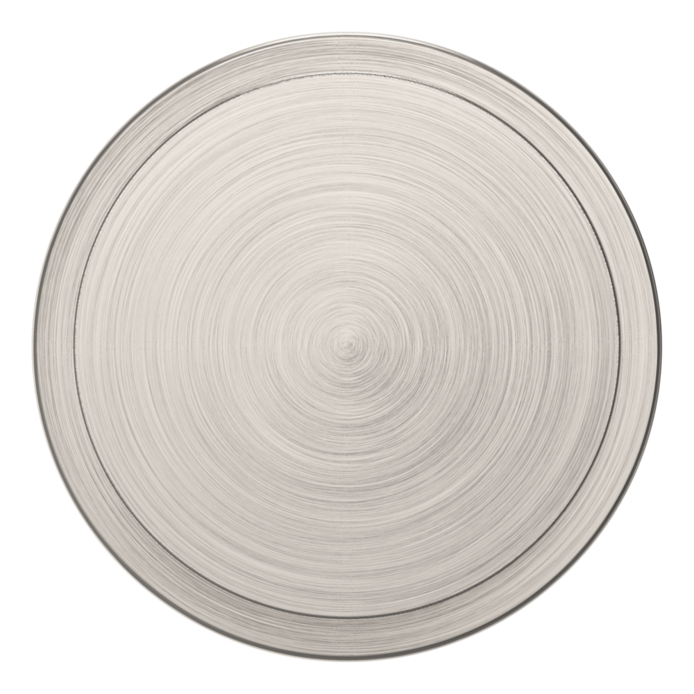 Baldwin 5055 Modern Round Knob Set with 5046 Rose Lifetime (PVD) Satin Nickel / Privacy / Reversible