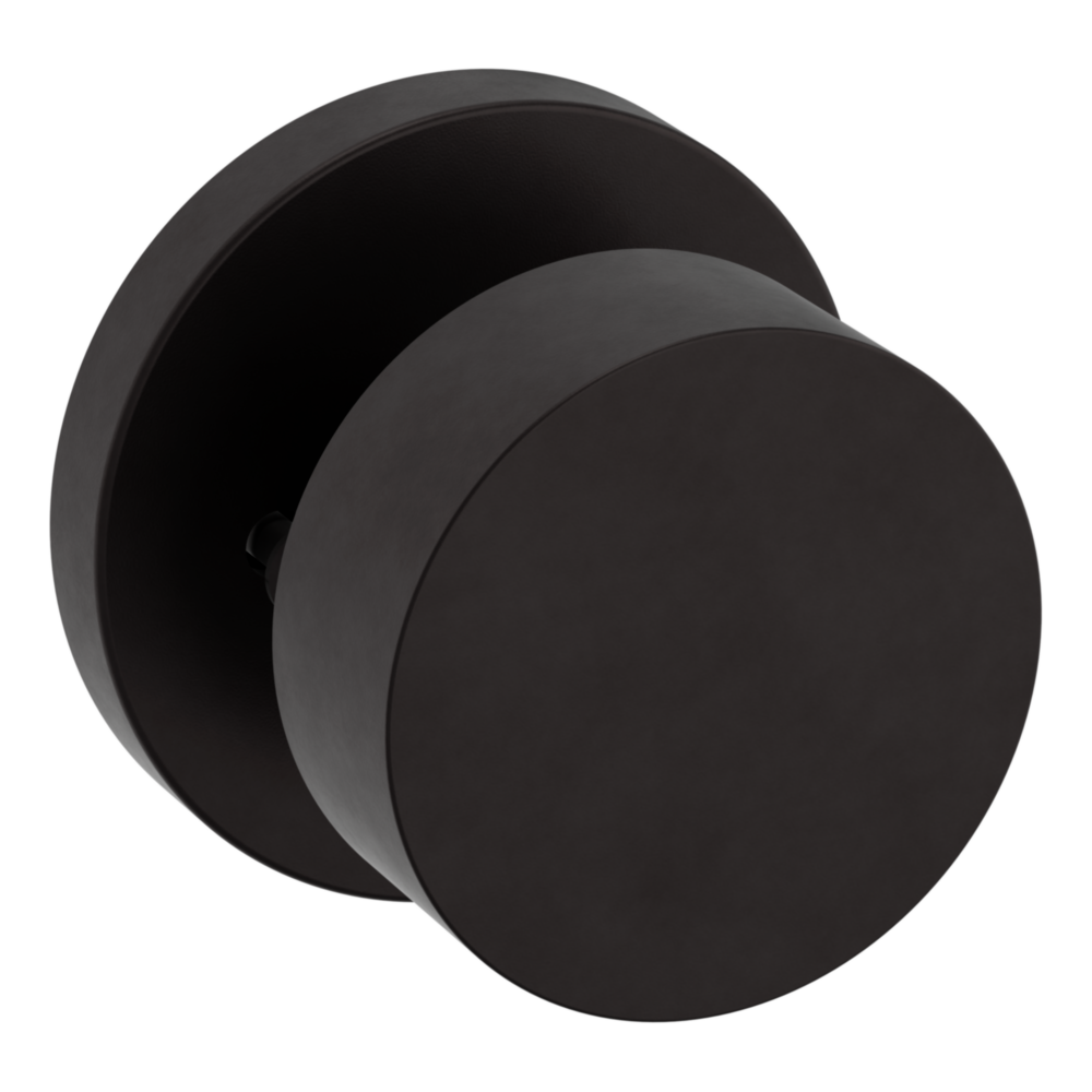 Baldwin 5055 Modern Round Knob Set with 5046 Rose Oil-Rubbed Bronze / Privacy / Reversible