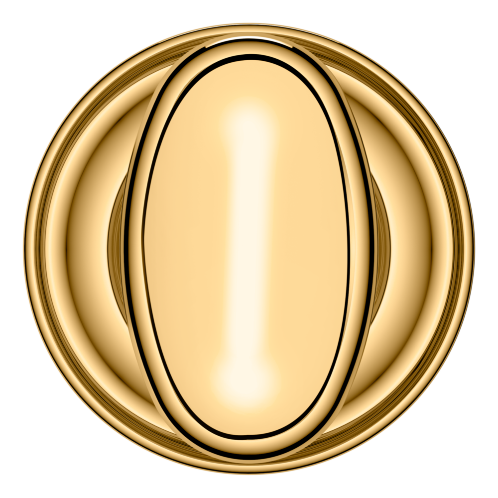 Baldwin 5057 Traditional Oval Knob Set with 5048 Rose Lifetime (PVD) Polished Brass / Full Dummy / Reversible