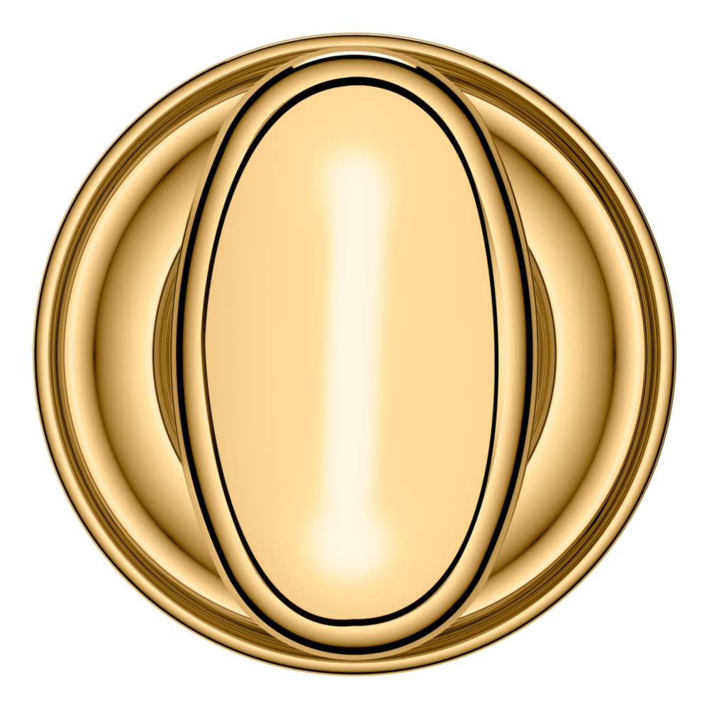 Baldwin 5057 Traditional Oval Knob Set with 5048 Rose Lifetime (PVD) Polished Brass / Passage / Reversible