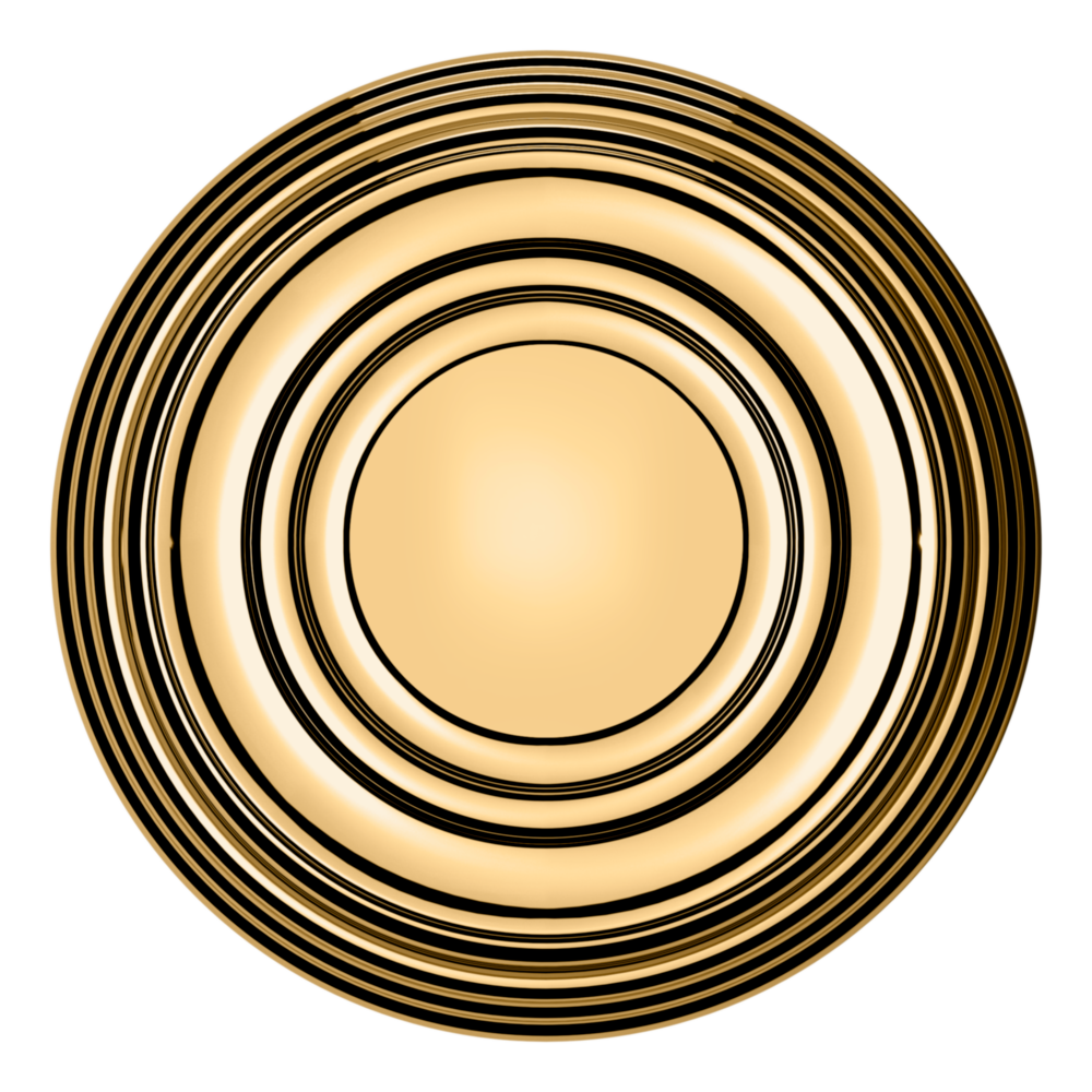 Baldwin 5066 Traditional Round Knob Set with 5078 Rose Lifetime (PVD) Polished Brass / Full Dummy / Reversible