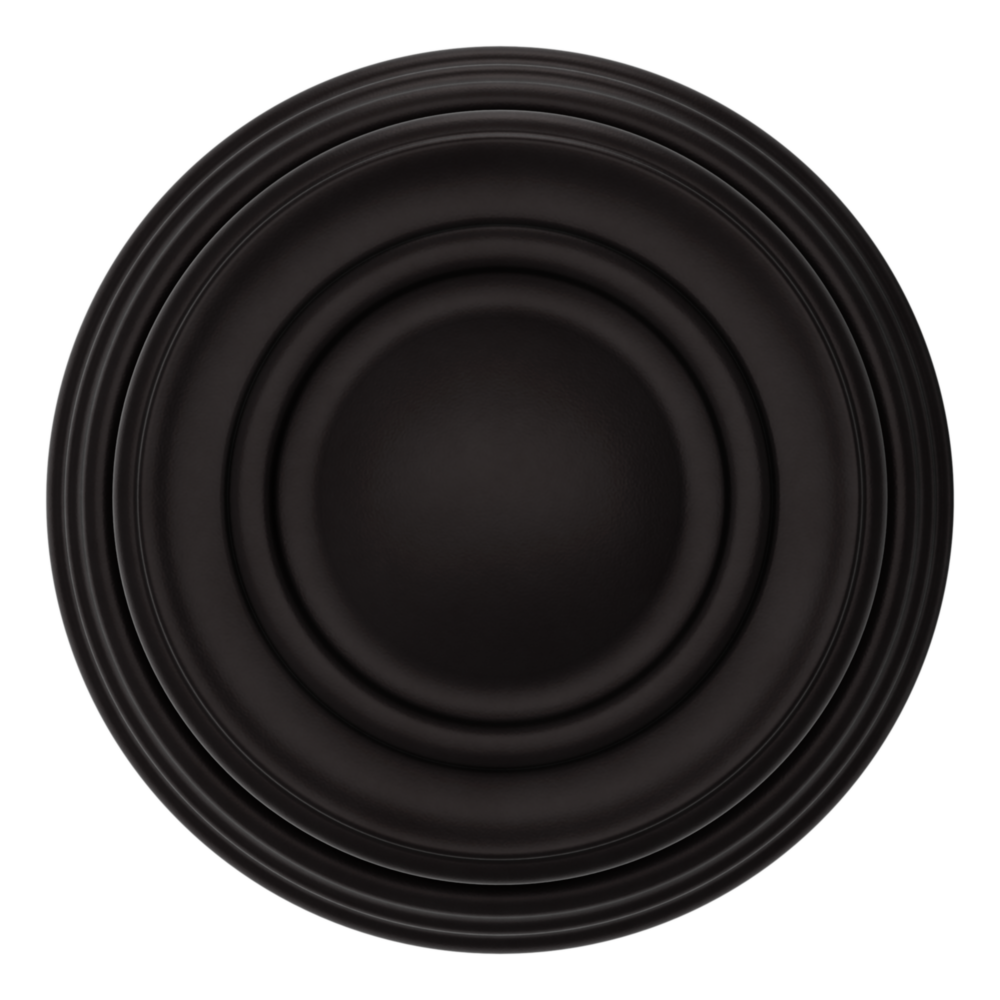 Baldwin 5066 Traditional Round Knob Set with 5078 Rose Oil-Rubbed Bronze / Full Dummy / Reversible