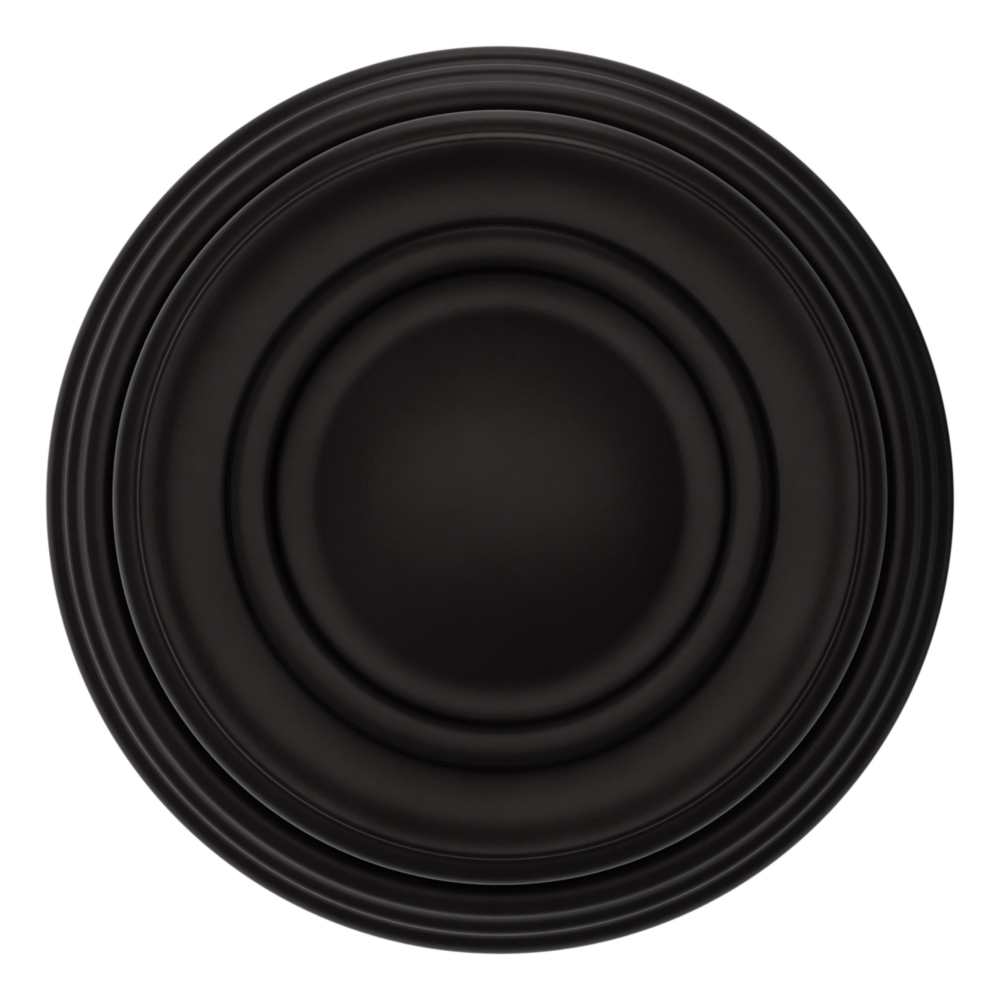 Baldwin 5066 Traditional Round Knob Set with 5078 Rose Oil-Rubbed Bronze / Privacy / Reversible