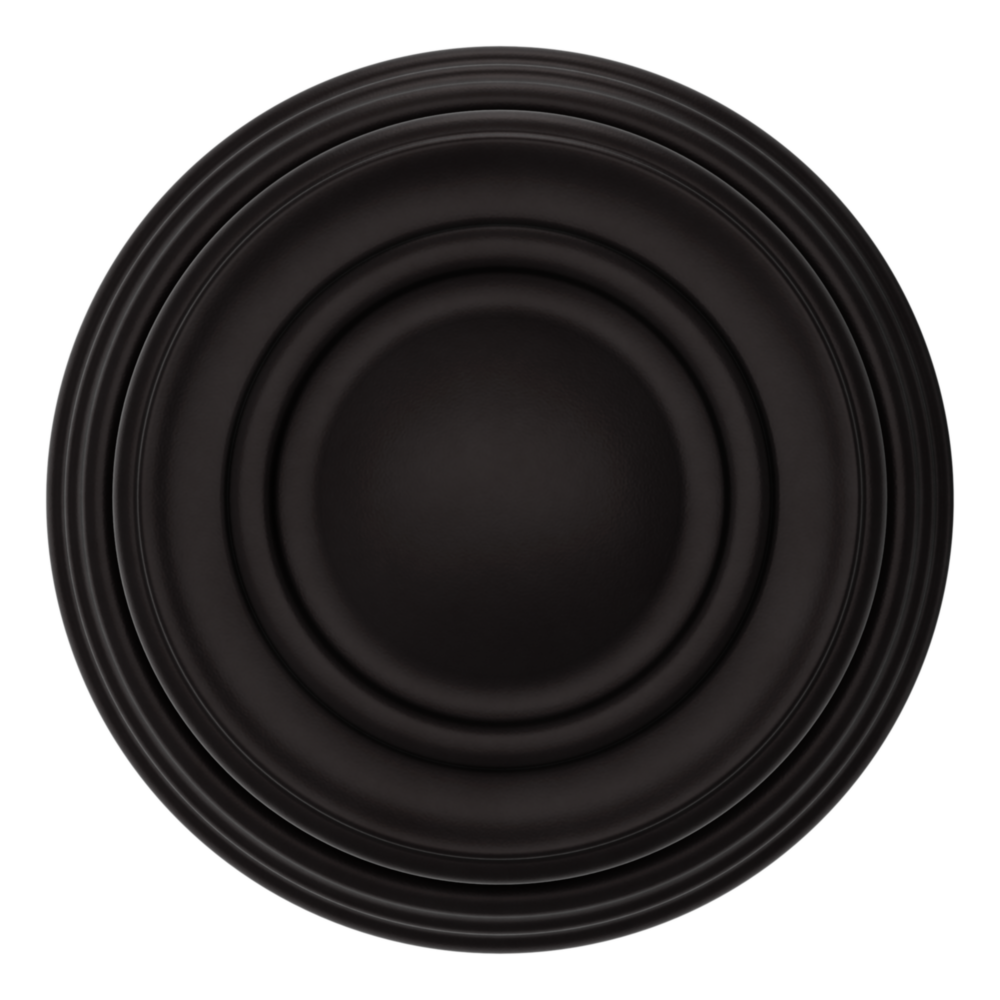 Baldwin 5066 Traditional Round Knob Set with 5078 Rose Oil-Rubbed Bronze / Privacy / Reversible