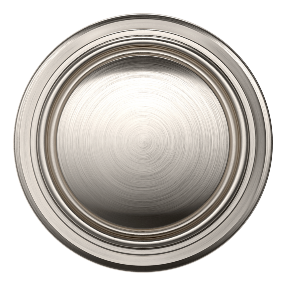 Baldwin 5068 Nashville Knob Set with 5070 Rose Lifetime (PVD) Satin Nickel / Full Dummy / Reversible