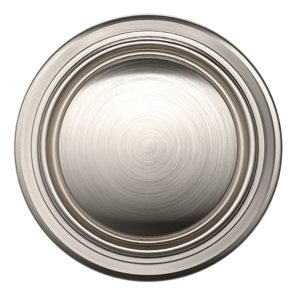 Baldwin 5068 Nashville Knob Set with 5070 Rose Lifetime (PVD) Satin Nickel / Privacy / Reversible