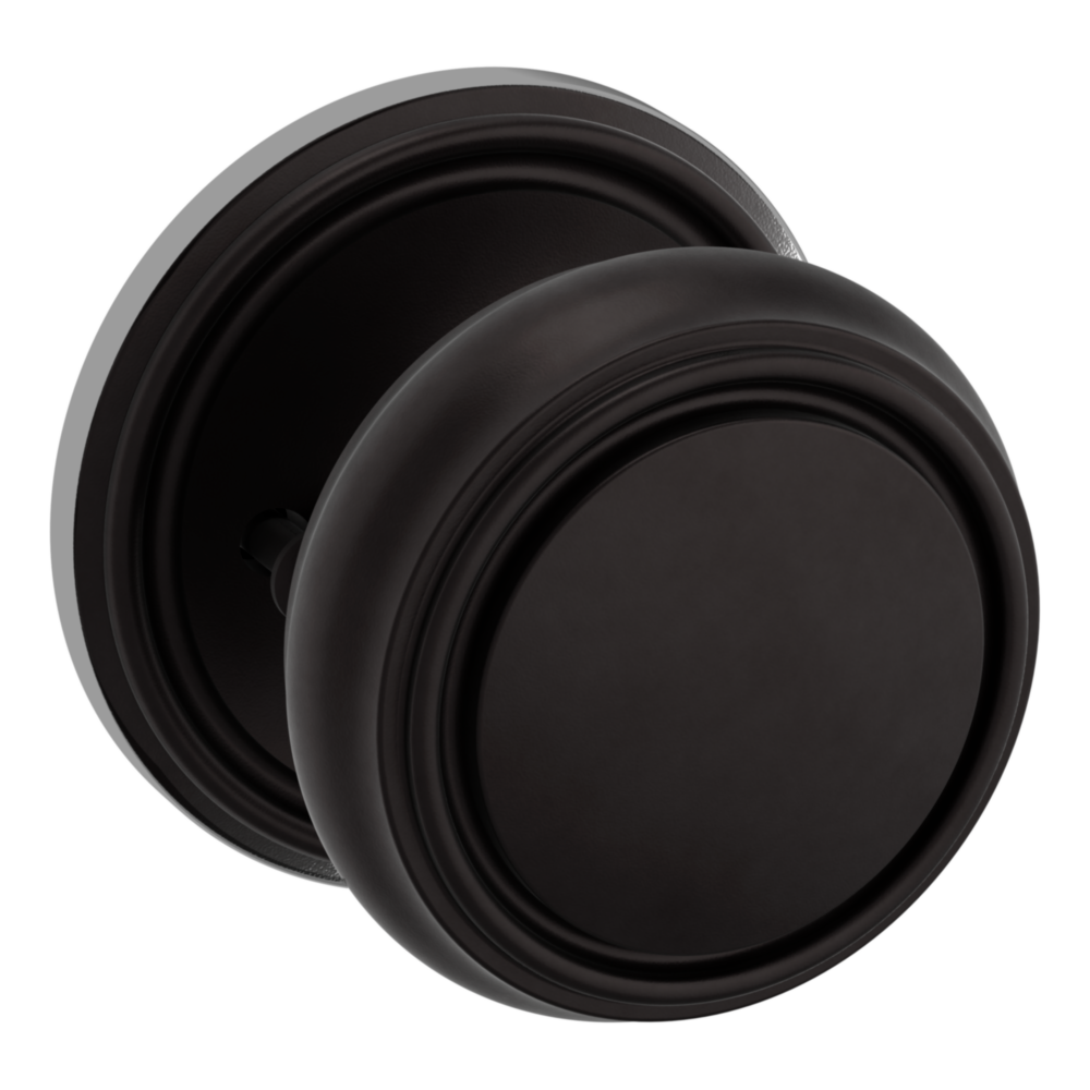 Baldwin 5068 Nashville Knob Set with 5070 Rose Oil-Rubbed Bronze / Privacy / Reversible