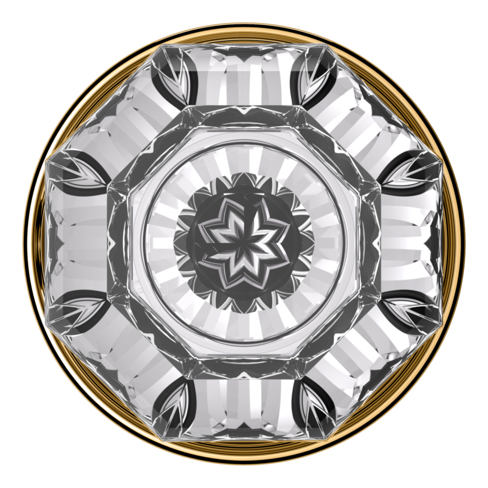 Baldwin 5080 Fillmore Knob Set with 5048 Rose Polished Brass / Privacy / Reversible