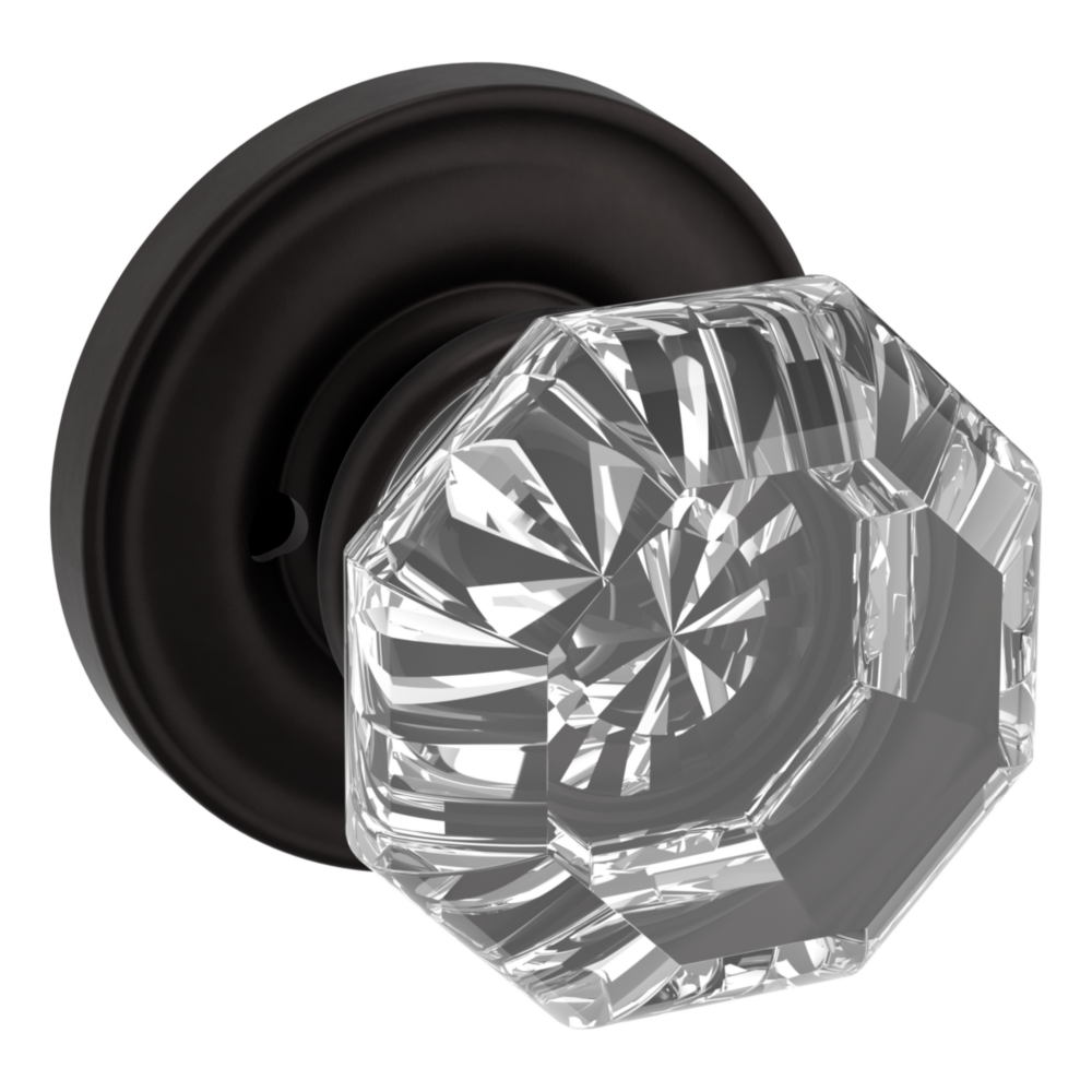 Baldwin 5080 Fillmore Knob Set with 5048 Rose Oil-Rubbed Bronze / Privacy / Reversible