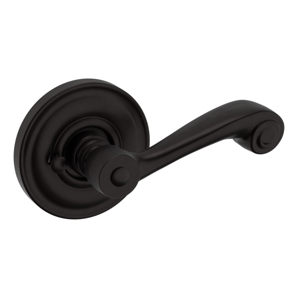 Baldwin 5103 Wave Lever Set with 5048 Rose Oil-Rubbed Bronze / Privacy / Reversible