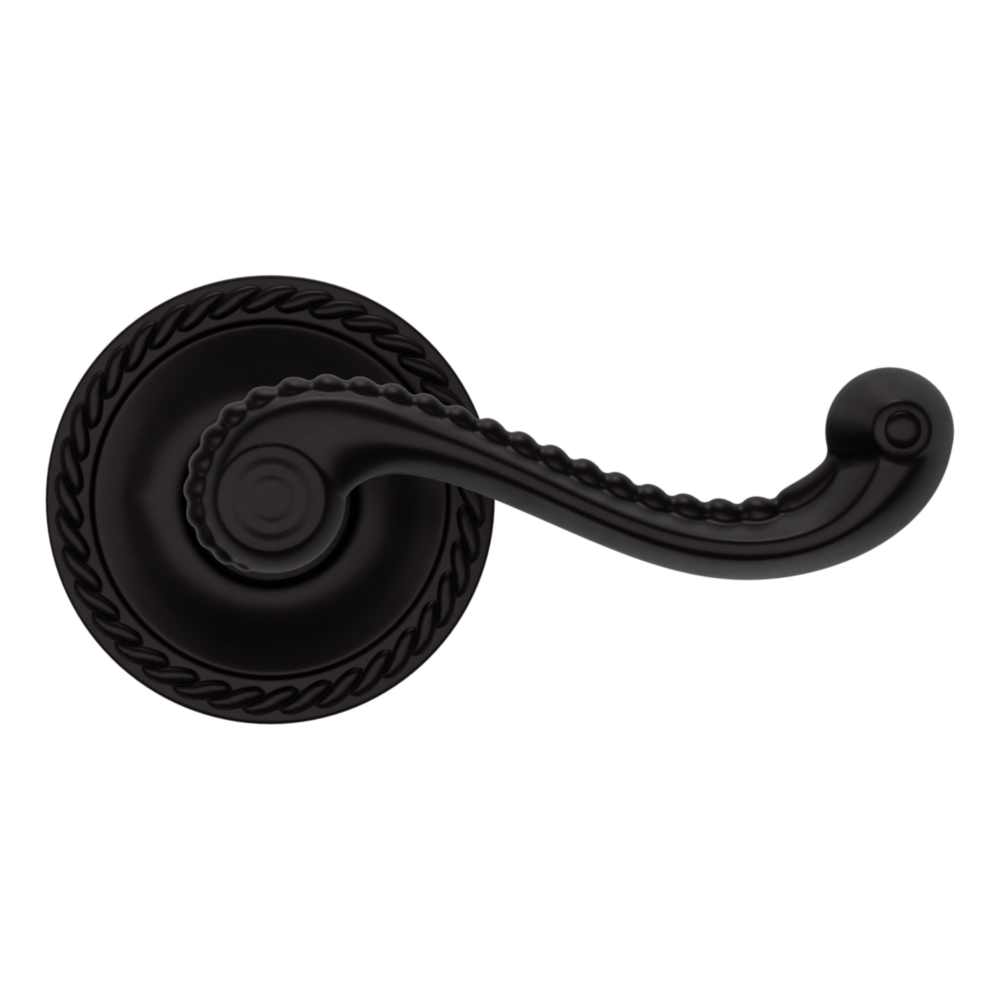 Baldwin 5104 Bristol Lever Set with 5004 Rose Oil-Rubbed Bronze / Full Dummy / Reversible