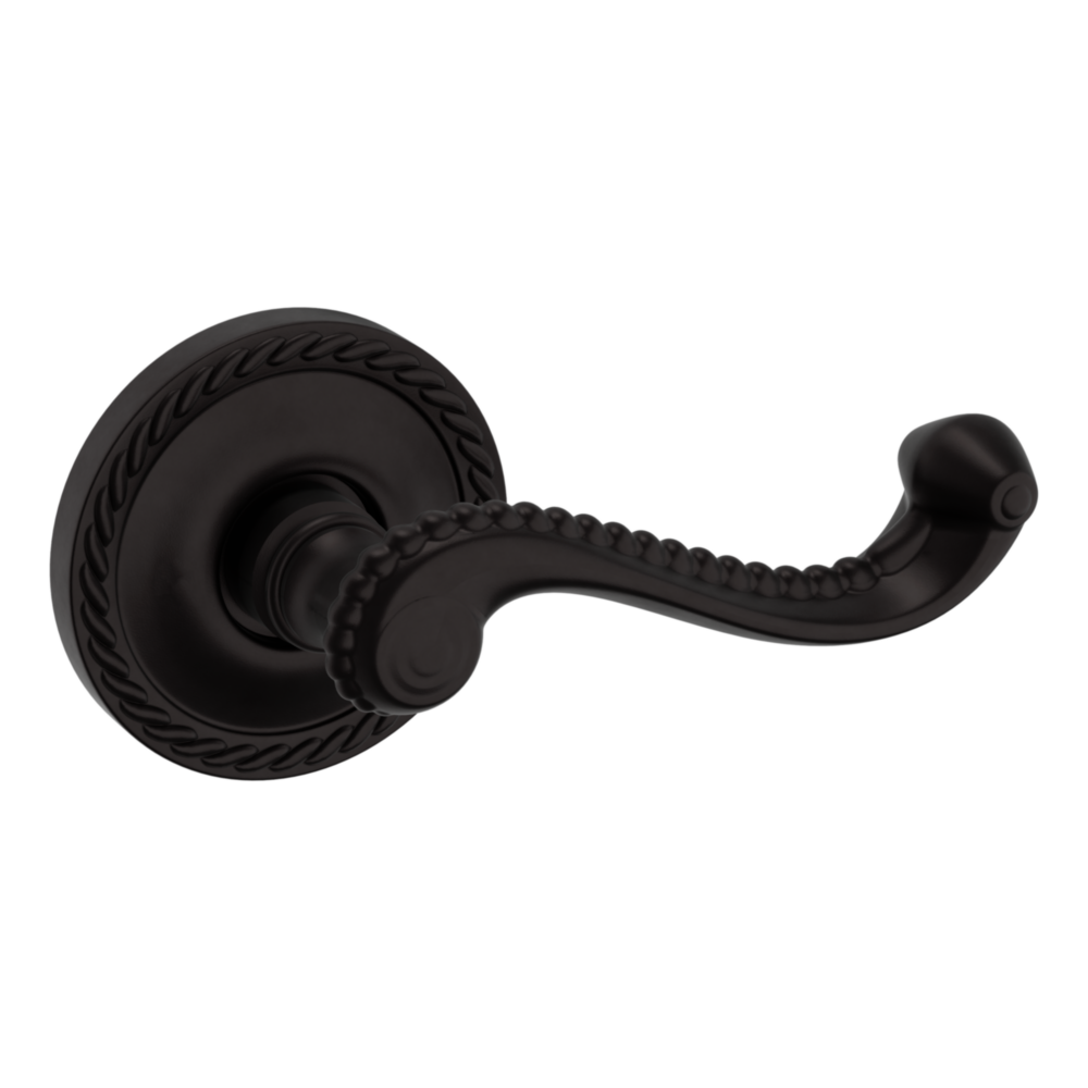 Baldwin 5104 Bristol Lever Set with 5004 Rose Oil-Rubbed Bronze / Passage / Reversible