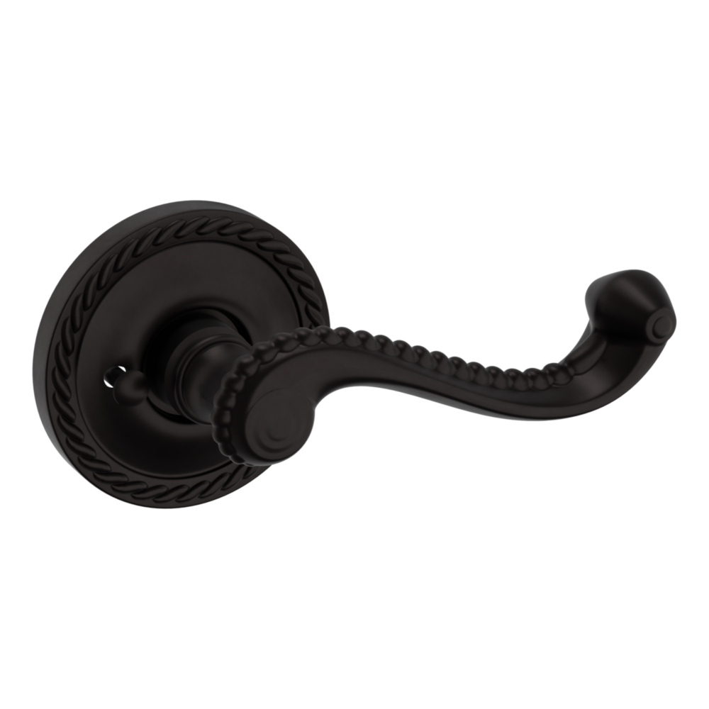 Baldwin 5104 Bristol Lever Set with 5004 Rose Oil-Rubbed Bronze / Privacy / Reversible