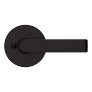 Baldwin 5105 Contemporary Straight Lever Set with 5046 Rose Oil-Rubbed Bronze / Privacy / Reversible