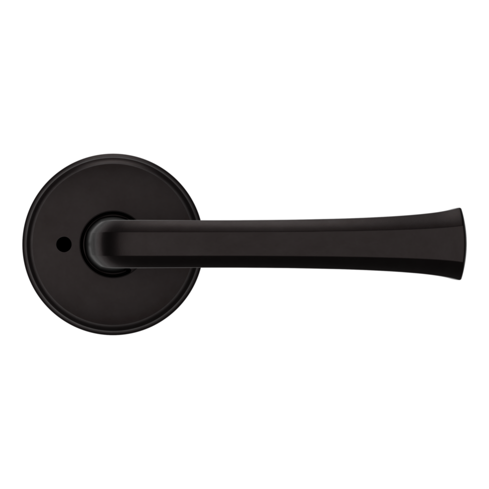 Baldwin 5112 Transitional Straight Lever Set with 5075 Rose Oil-Rubbed Bronze / Privacy / Reversible