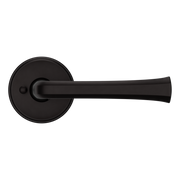 Baldwin 5112 Transitional Straight Lever Set with 5075 Rose Oil-Rubbed Bronze / Privacy / Reversible