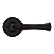 Baldwin 5118 Traditional Straight Lever Set with 5076 Rose Oil-Rubbed Bronze / Privacy / Reversible