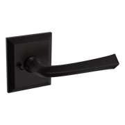 Baldwin 5141 Traditional Straight Lever Set with R033 Rose Oil-Rubbed Bronze / Privacy / Reversible