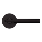 Baldwin 5161 Contemporary Straight Lever Set with 5046 Rose Oil-Rubbed Bronze / Privacy / Reversible