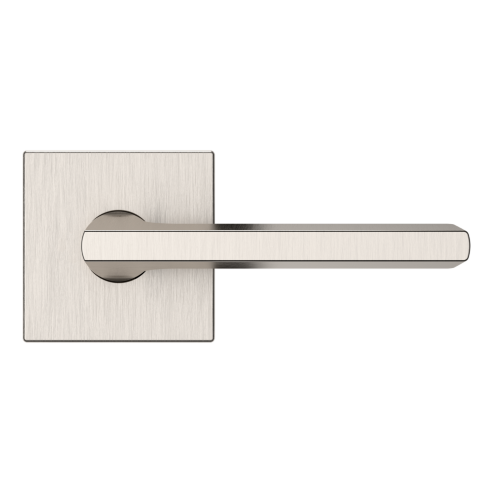 Baldwin 5162 Minneapolis Lever Set with R017 Rose Lifetime (PVD) Satin Nickel / Passage / Reversible