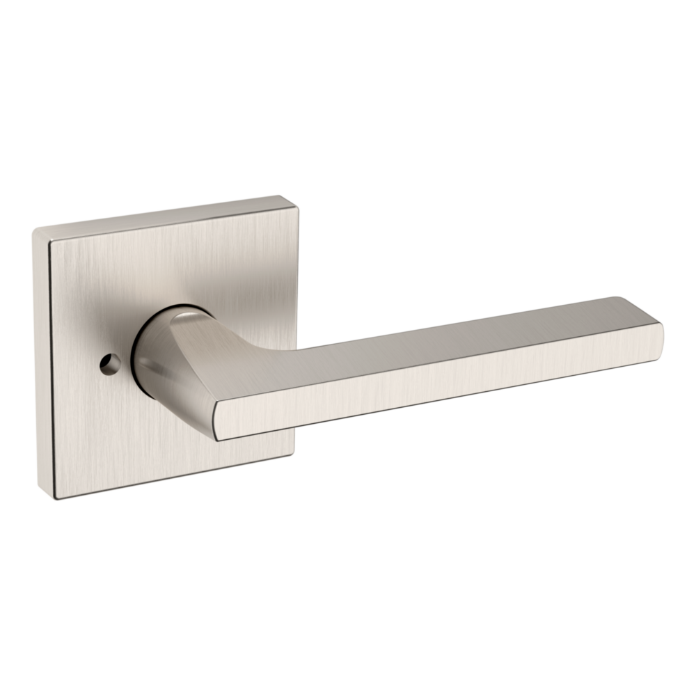 Baldwin 5162 Minneapolis Lever Set with R017 Rose Lifetime (PVD) Satin Nickel / Privacy / Reversible