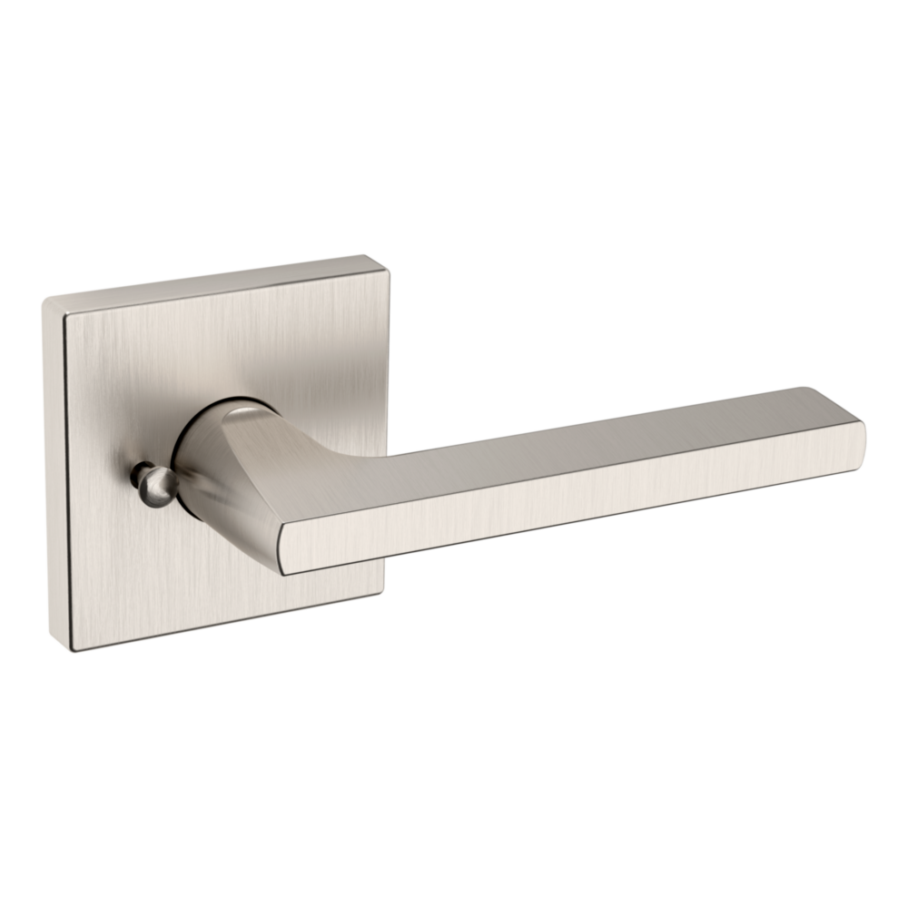 Baldwin 5162 Minneapolis Lever Set with R017 Rose Lifetime (PVD) Satin Nickel / Privacy / Reversible