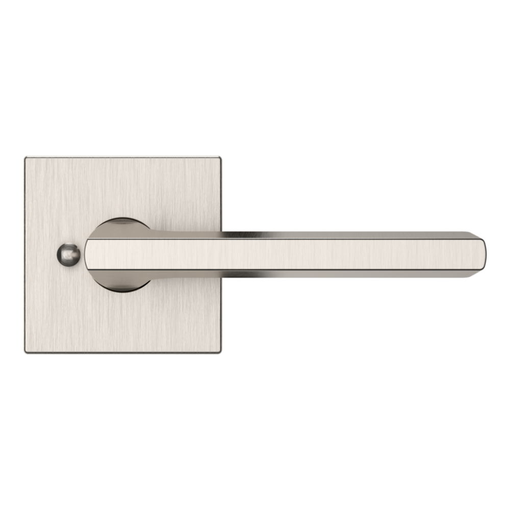 Baldwin 5162 Minneapolis Lever Set with R017 Rose Lifetime (PVD) Satin Nickel / Privacy / Reversible