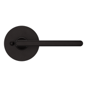 Baldwin 5164 Contemporary Straight Lever Set with 5046 Rose Oil-Rubbed Bronze / Privacy / Reversible