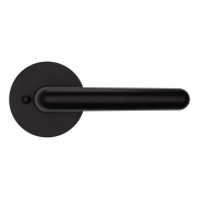Baldwin 5165 Contemporary Straight Lever Set with 5046 Rose Oil-Rubbed Bronze / Privacy / Reversible
