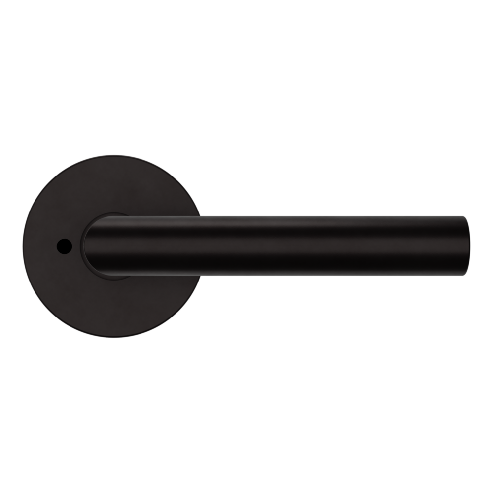 Baldwin 5173 Contemporary Straight Lever Set with 5046 Rose Oil-Rubbed Bronze / Privacy / Reversible