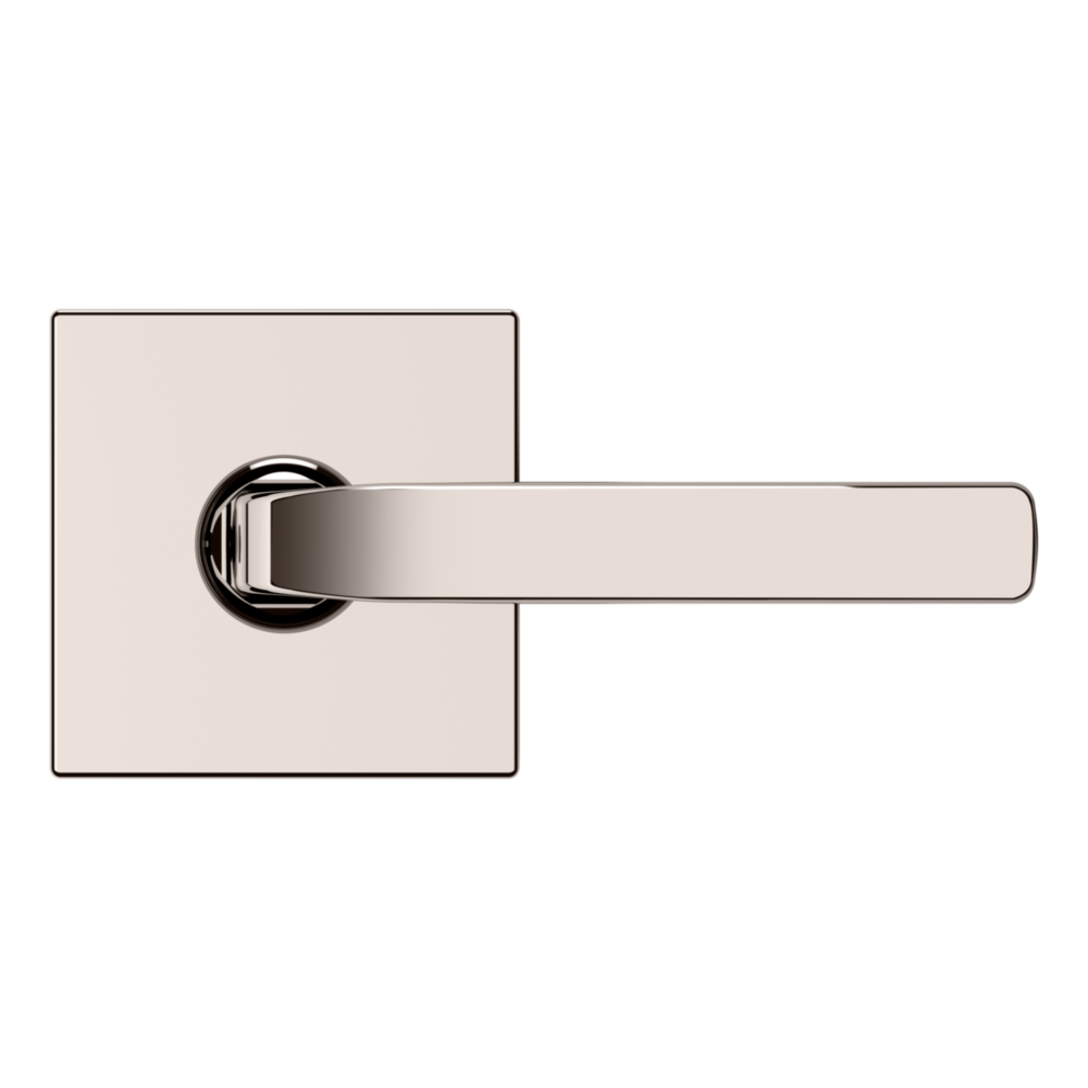 Baldwin 5190 Transitional Straight Lever Set with R017 Rose Lifetime (PVD) Polished Nickel / Full Dummy / Reversible